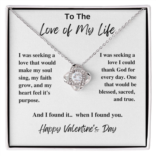 Love of my life | Love knot necklace